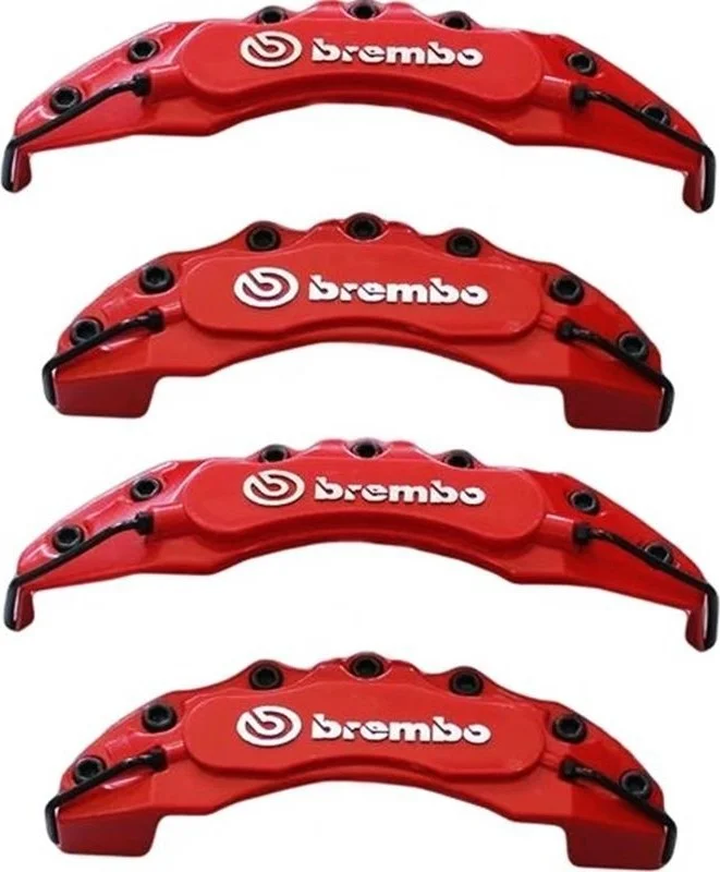 NKT GROUP Nokta Volkswagen Amarok Compatible Brake Disc Caliper Cover Set of 4 Red with Oil Hose