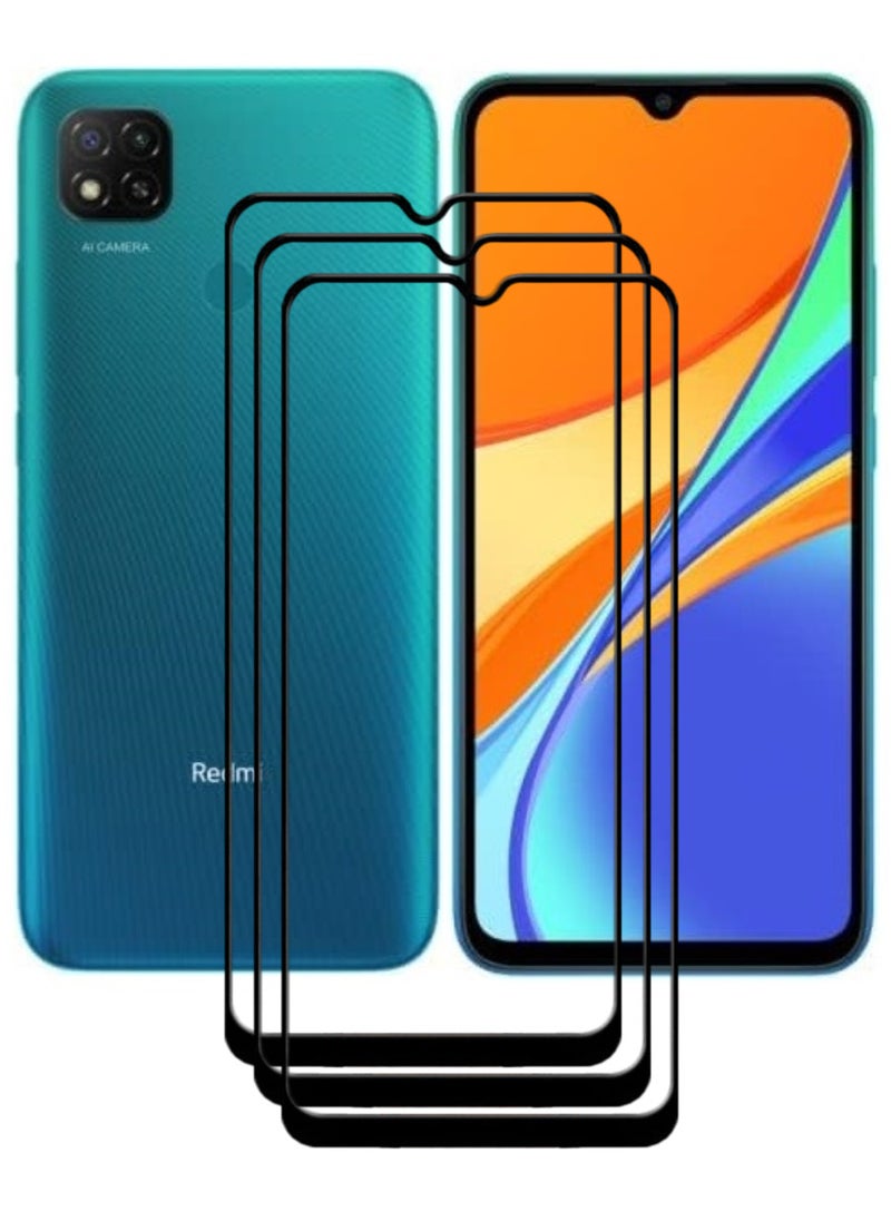 ACLIX 3 Pieces Antistatic ESD Dustproof Premium Quality High Definition Tempered Glass Screen Protector Designed For Xiaomi Redmi 9C - Image 1