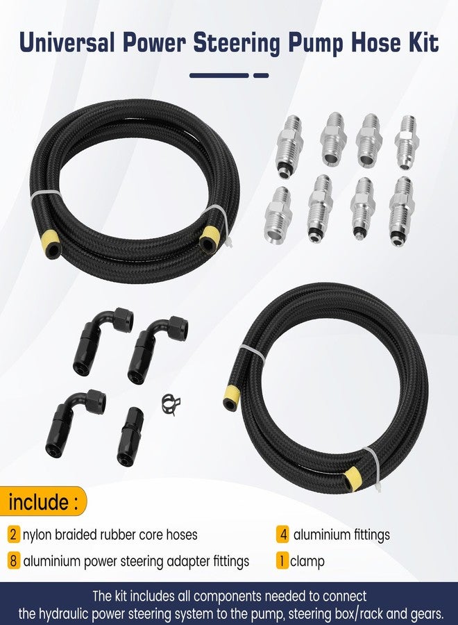 Puzau AN6 Power Steering Pump Hose Fitting Kit - Image 2