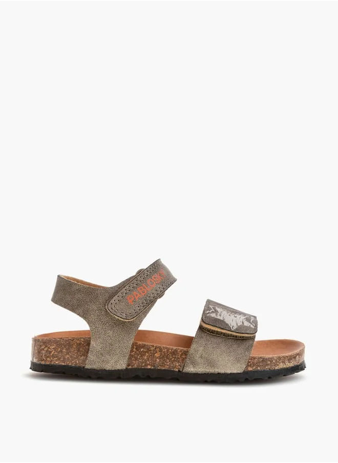 Pablosky Boys Strap Sandals With Hook And Loop Closure