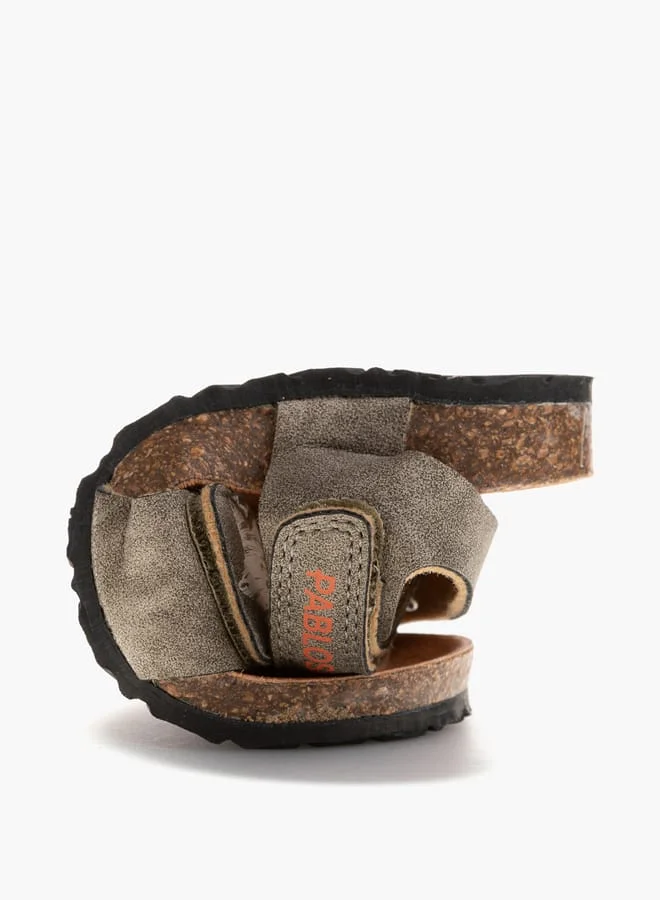 Pablosky Boys Strap Sandals With Hook And Loop Closure
