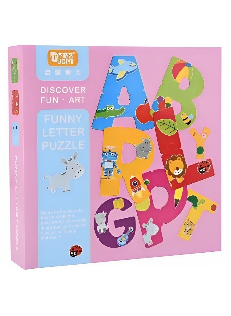 Discovery Toys Montessori Toys for Toddlers, Puzzle Learning Toy, Alphabet Letters Jigsaw Puzzle to Develop Fine Motor Skills with Puzzles, Early Learning Educational Toy Cards  - Image 1