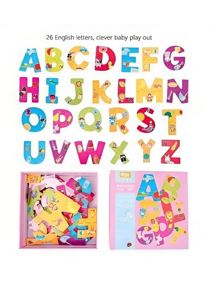 Discovery Toys Montessori Toys for Toddlers, Puzzle Learning Toy, Alphabet Letters Jigsaw Puzzle to Develop Fine Motor Skills with Puzzles, Early Learning Educational Toy Cards  - Image 2