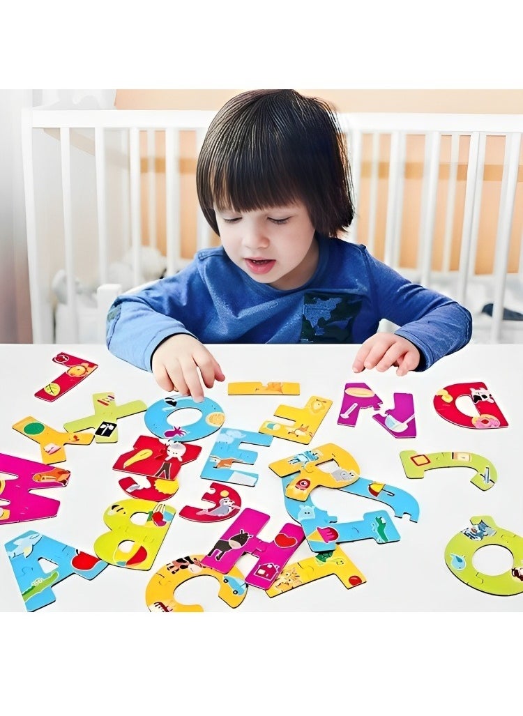 Discovery Toys Montessori Toys for Toddlers, Puzzle Learning Toy, Alphabet Letters Jigsaw Puzzle to Develop Fine Motor Skills with Puzzles, Early Learning Educational Toy Cards  - Image 3