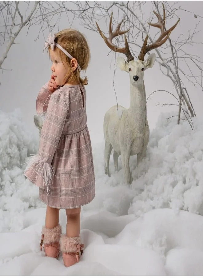 جاميكس Roseline Dress - Pink Checkered