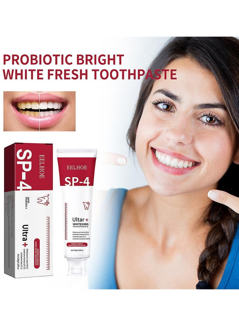 EELHOE SP-4 Toothpaste SP-4 Natural Tooth Whitener SP-4 Brightening Toothpaste Fresh Breath Toothpaste Improve Yellow Tooth Stain Family Pack Unisex - Image 4