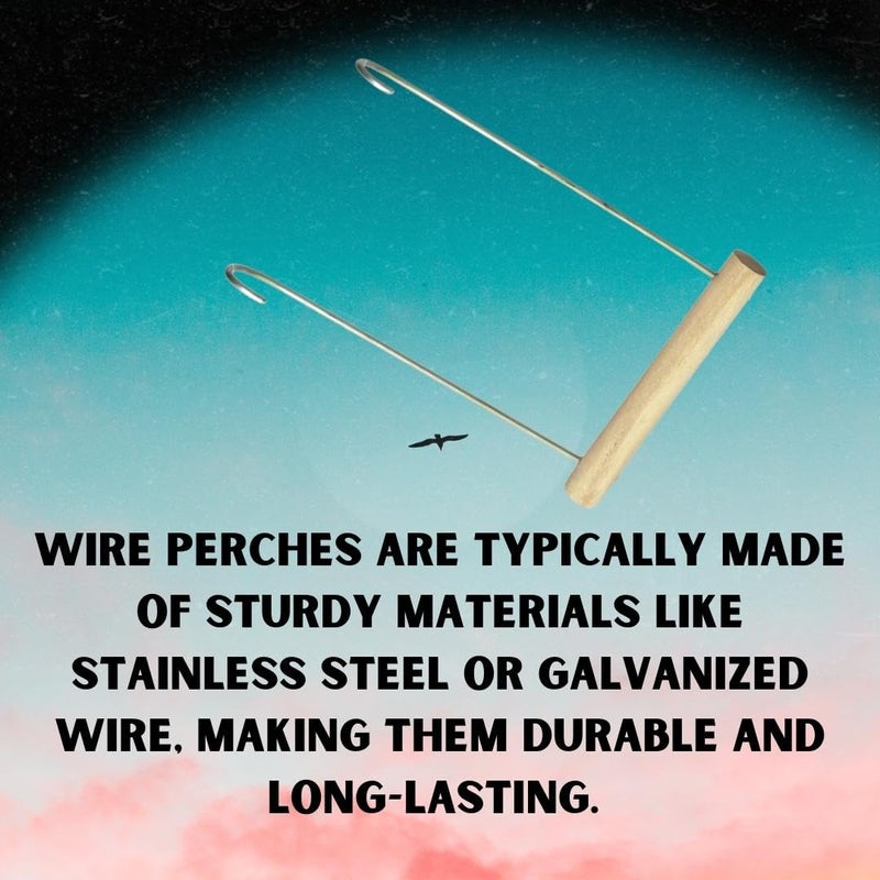 Sage Square عصا تأرجح سلك 6x8 - أفضل لعبة خشبية متأرجحة للببغاوات، والكناري، والباراكيت، وطائر الحب، والكوكاتيل - Image 5