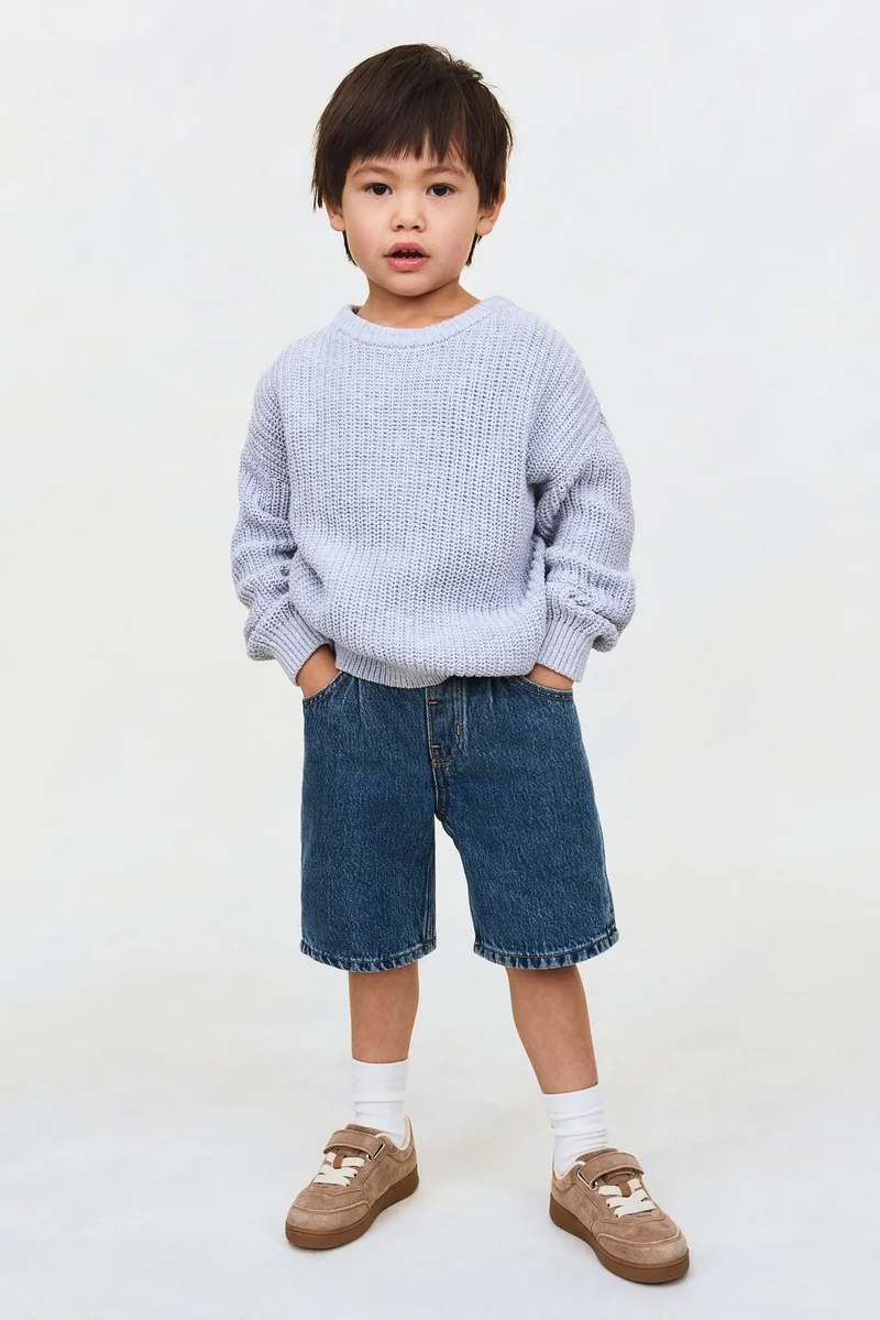 H&M Knee-length denim shorts