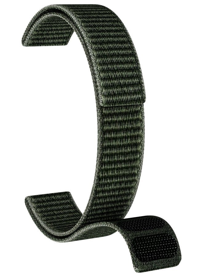 OVERSTEP Strap for Fenix 8 47 mm watch strap, 22 mm hook and loop nylon strap, replacement strap for Epix Pro 47 mm, Fenix 7, Fenix 7 Pro, Fenix 6, Fenix 5, Approach S62, Quatix 5, Army Green, 22MM - Image 2