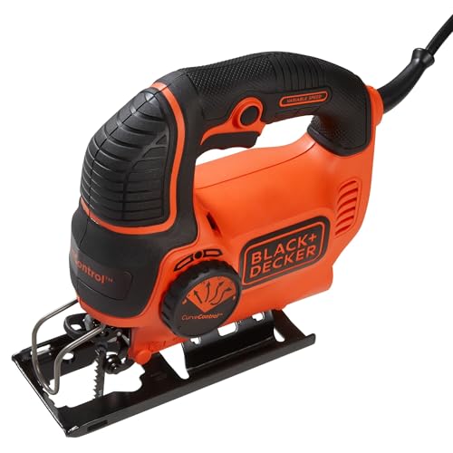 BLACK+DECKER Jig Saw, 5-Amp, 3,000 Blade Speed, 45 Degree Beveled Cuts, ¾-Inch Orbital Blade, 4 Curve Settings, Corded (BDEJS600C) - Image 1