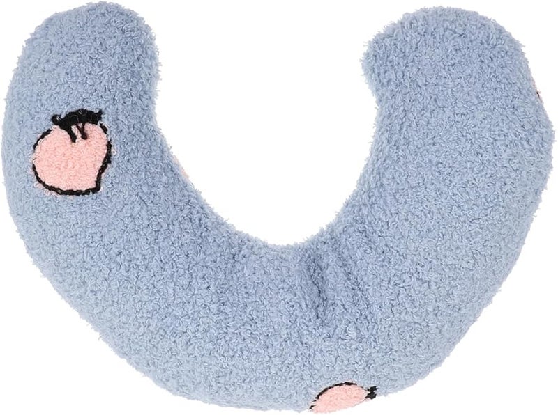 وسادة حيوان أليف على شكل حرف U لدعم الرقبة للكلاب والقطط، وسادة مريحة لقيلولة باللون الأزرق - Image 2