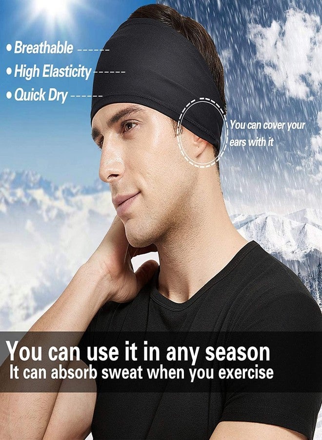 PAROPKAR Multi Sport Camo Headband Sweat Absorbing Wide Basketball Football Cycling Running Gym Yoga Workout Headband for Men Women Pack of 3 (Black Neon White) - Image 4