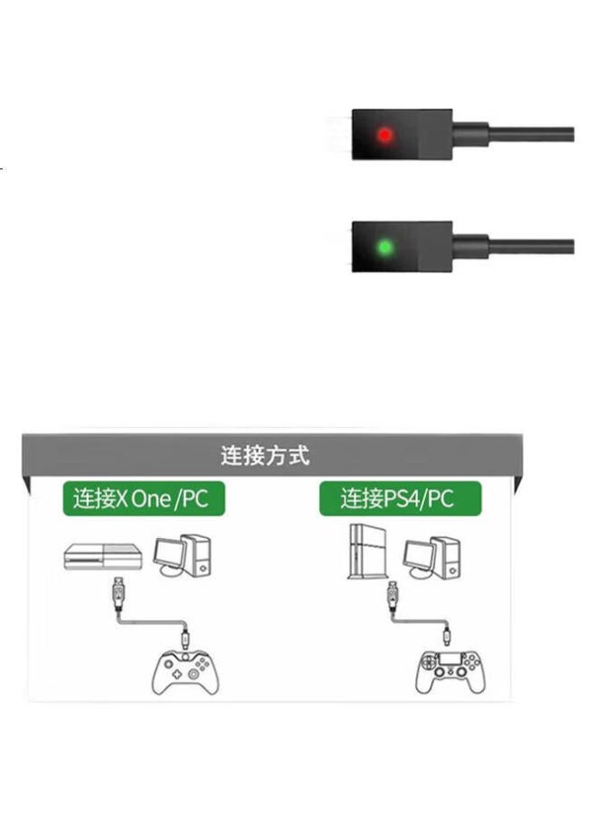 Trendsetter Wireless Controller Cable For Xbox One S, Ps4 Charging Cable, Windows Phone Android Connection Cable, Microsoft Pc Charging Adapter Cable, Micro Usb To Android Interface - Image 2