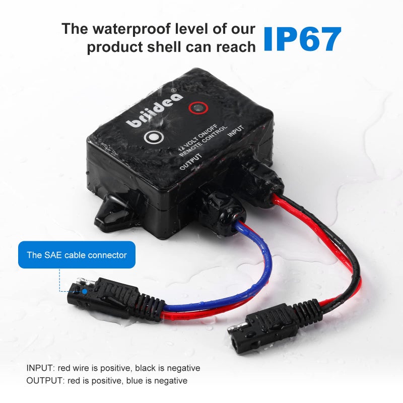 Briidea 12 Volt Wireless Remote Control Switch for Agricultural Sprayers, Spray Pumps, IP67 Waterproof - Image 4