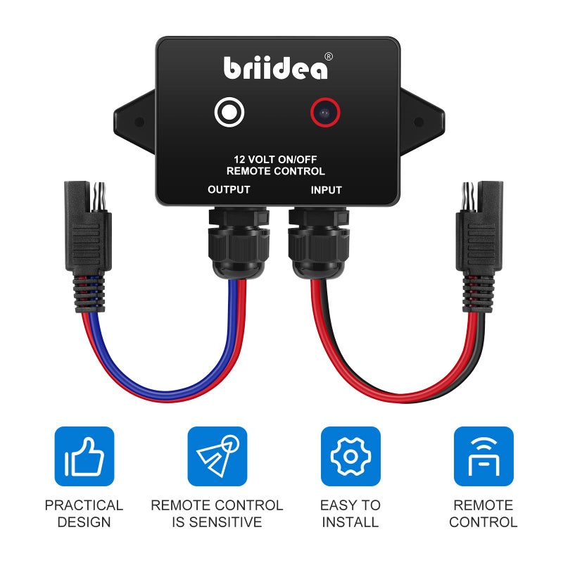 Briidea 12 Volt Wireless Remote Control Switch for Agricultural Sprayers, Spray Pumps, IP67 Waterproof - Image 2