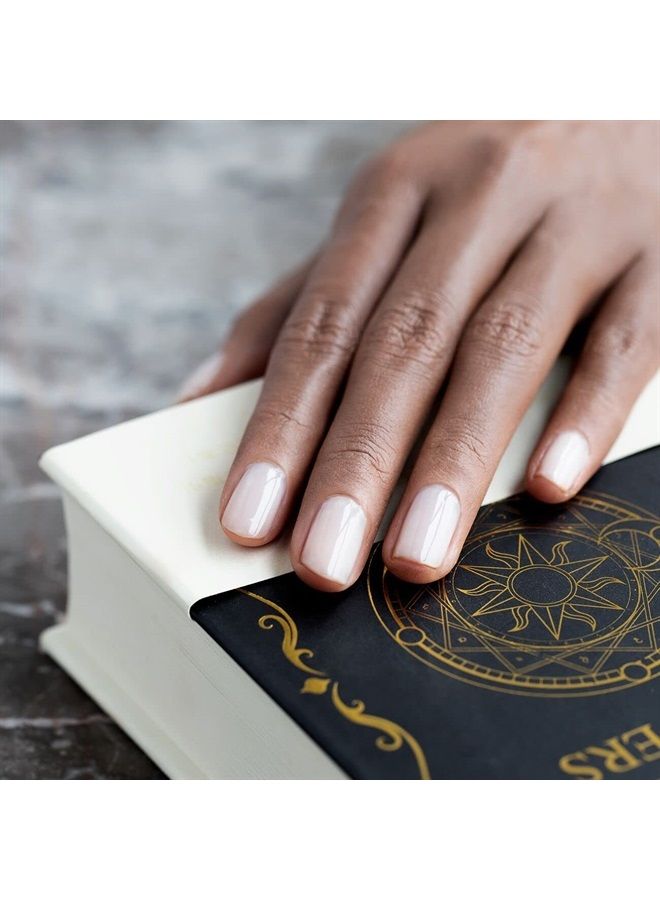 RARJSM Clear Jade White Gel Polish 15ml,UV LED Soak Off Sheer Transparent Soft White Color Nail Polish Summer French Manicure Varnish Curing Requires 1 Piece, Milky White - Image 2