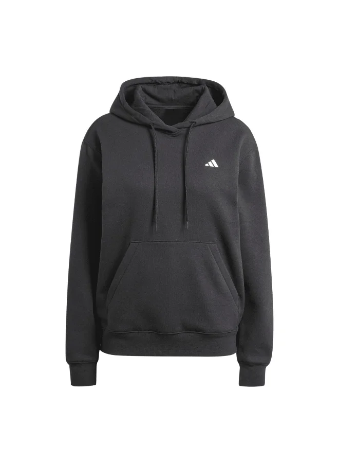 Adidas W Sl Fc Hd Black Training Sweatshirts 2XS