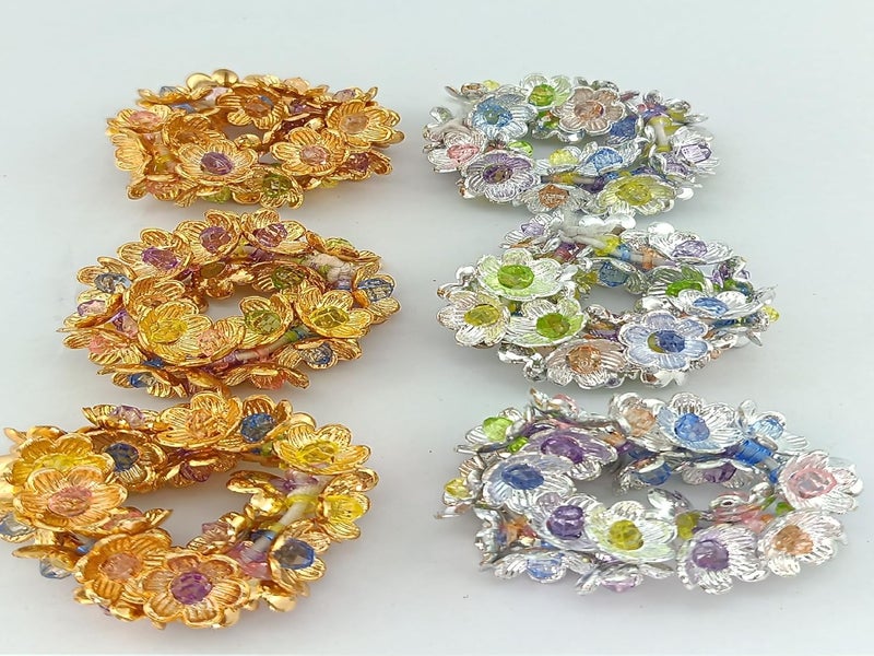 advancedestore Multi Coloured Butterfly hair bands for women and Girls Set of 6 - Image 1