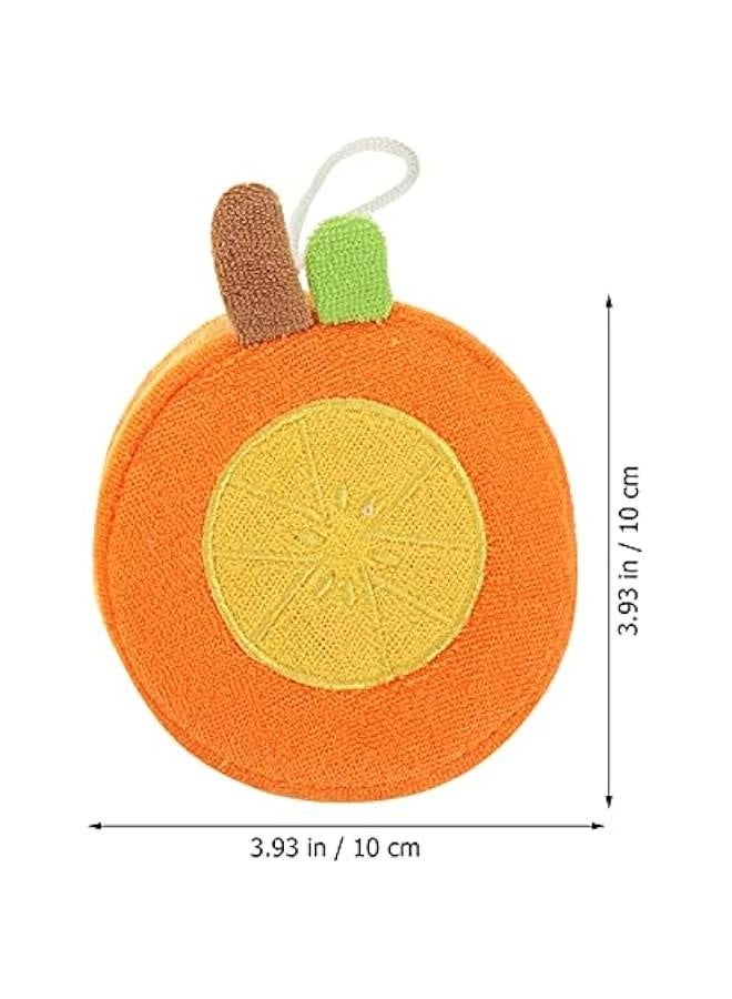 6Pcs Cute Fruit Bath Sponge Shower Pouf Cleaning Sponge Baby Bathing Sponge for Infant Shower Body Scrubber - Image 2