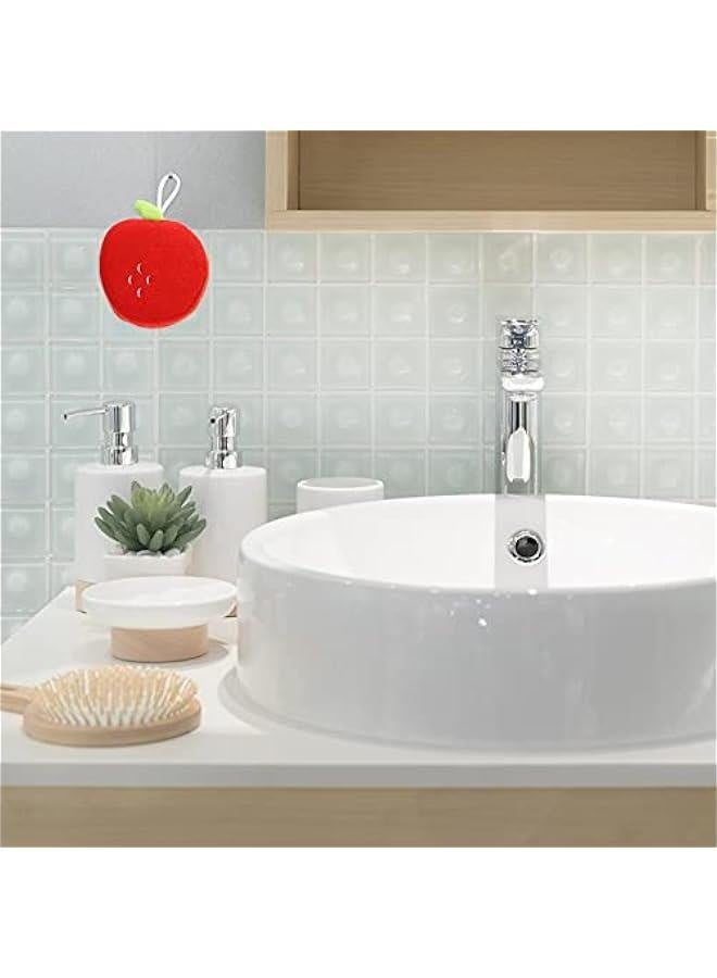 6Pcs Cute Fruit Bath Sponge Shower Pouf Cleaning Sponge Baby Bathing Sponge for Infant Shower Body Scrubber - Image 5