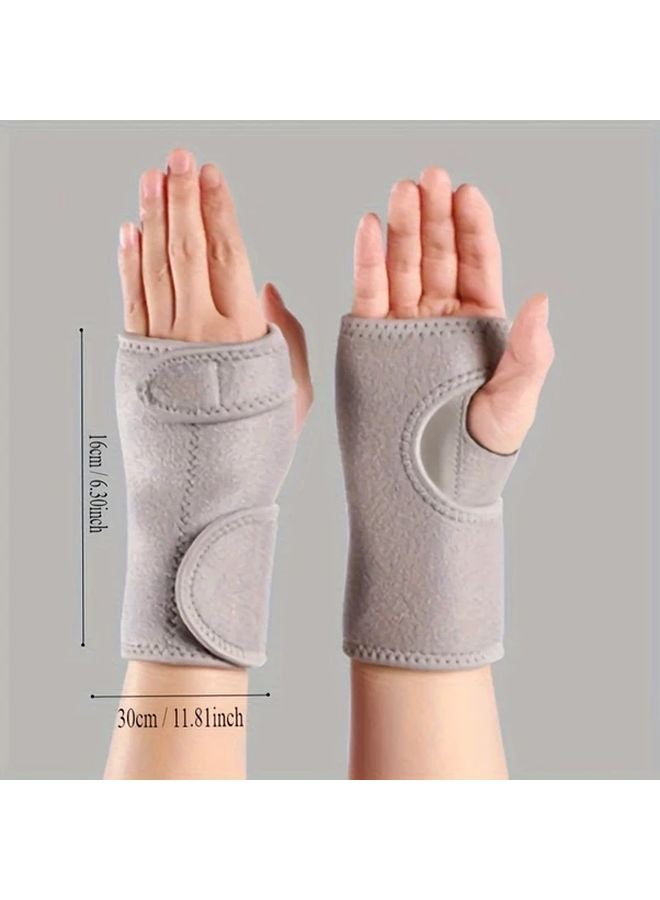 Pink Adjustable Wrist Support Braces With Splint Carpal Tunnel Stabilizers Hook And Loop Closure - Image 4