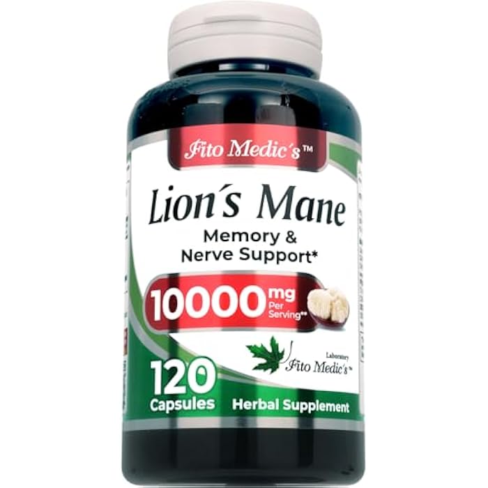 FITO MEDIC'S Lab | Lions Mane Supplement Capsules | 120 Capsules | Mushroom Supplement - Image 2