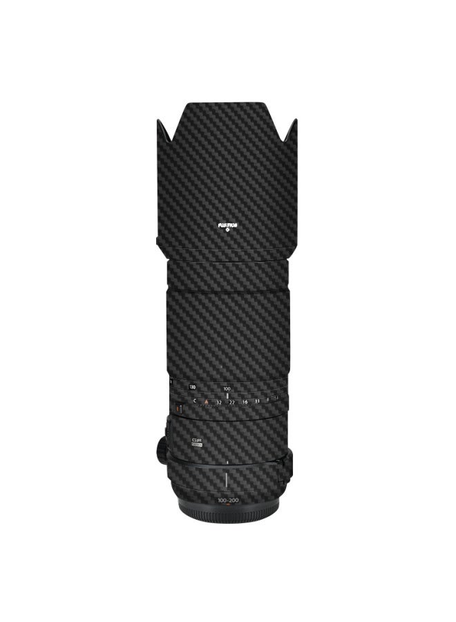 Loquat Walking Donkey Is Suitable For Fuji GF100-200 F5.6_lens Protection Film Color Skin Sticker Full Package-Color:Snow Camouflage - Image 4