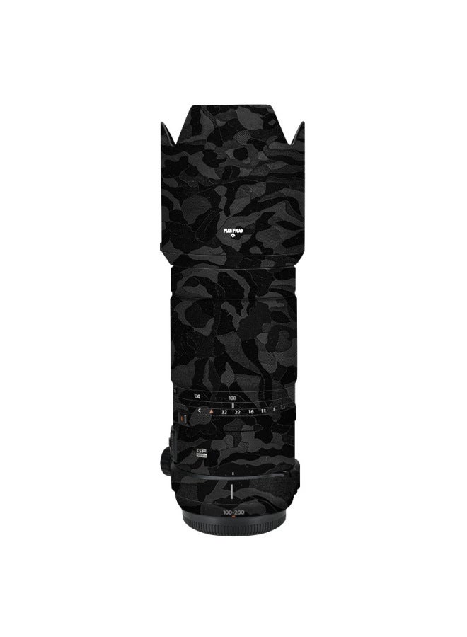 Loquat Walking Donkey Is Suitable For Fuji GF100-200 F5.6_lens Protection Film Color Skin Sticker Full Package-Color:Snow Camouflage - Image 3