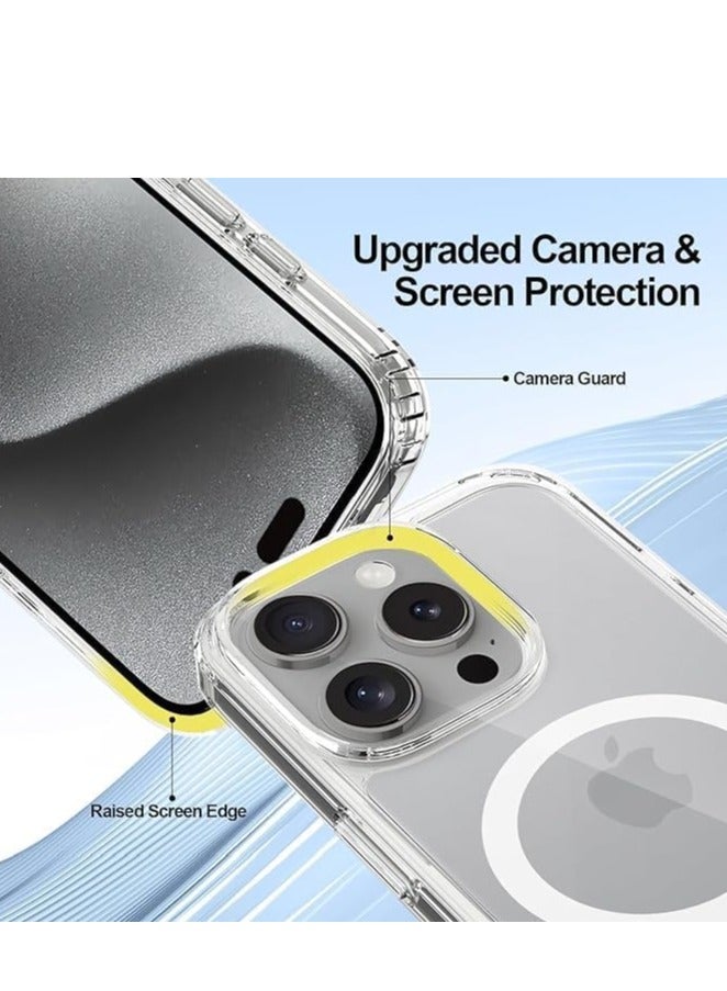 MUNTAQI iPhone 16 Pro Max Magnetic Case - Clear Scratch-Resistant Back (by AHN) - Image 5