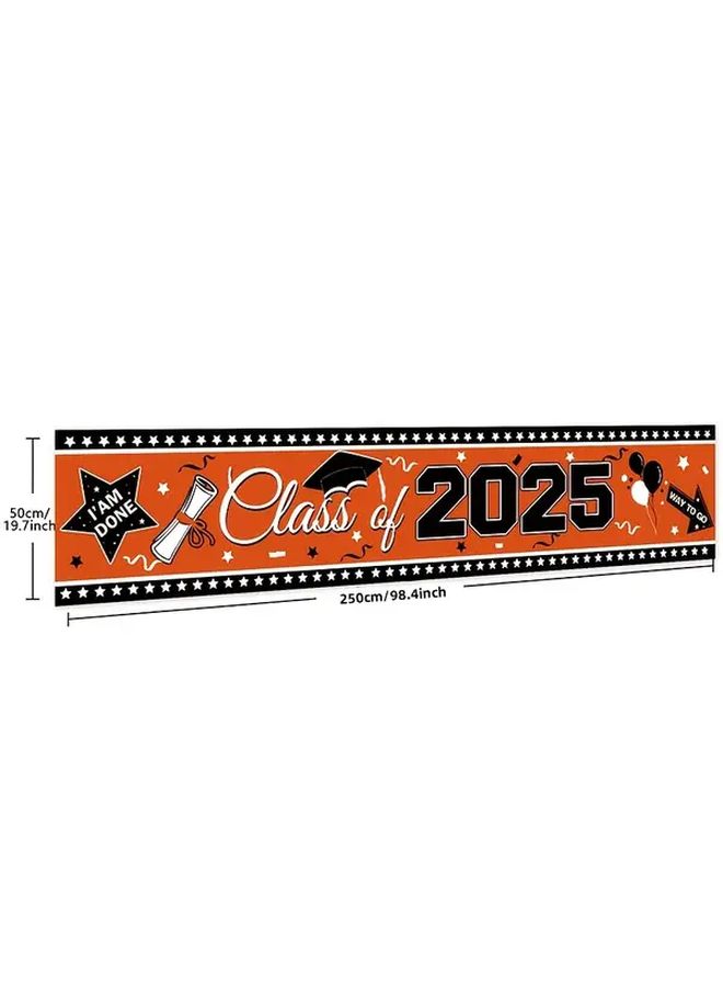 Green Graduation Banner Set for Class of 2025 Balloon Ties Multipurpose Decorations - Image 3