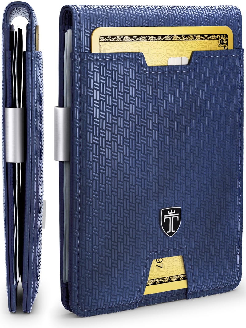 TRAVANDO Mens Wallet with Money Clip AUSTIN RFID Blocking Bifold Credit Card Holder for Men with Gift Box - Image 4