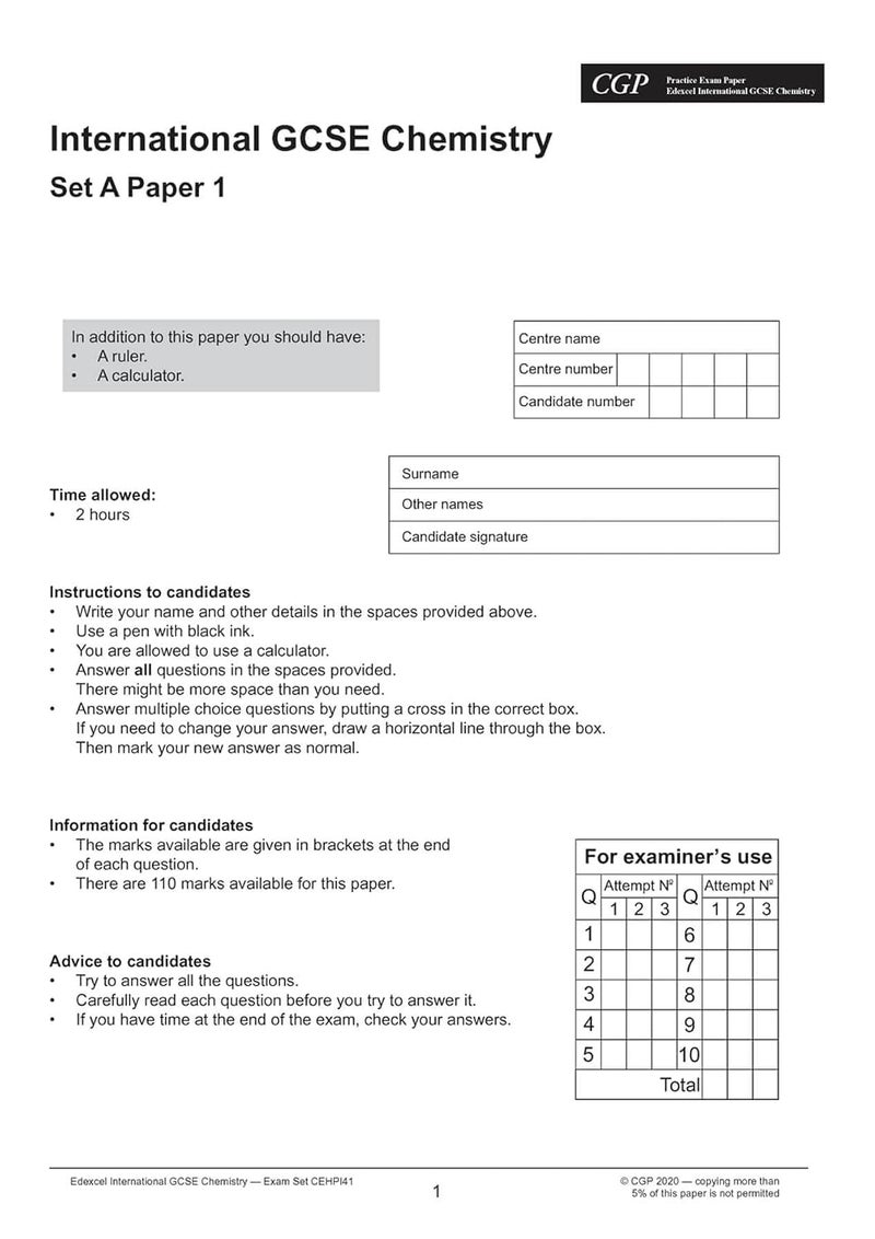 Edexcel International GCSE Chemistry Practice Papers - Image 3
