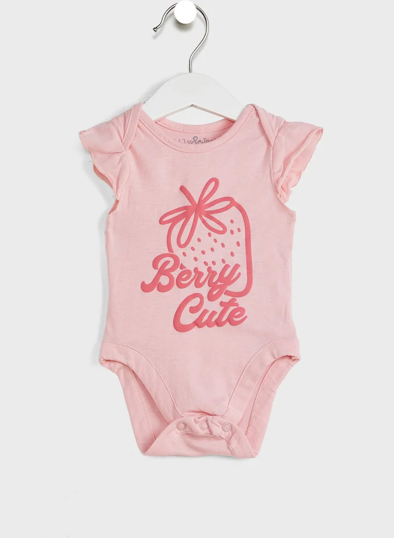 lily and jack Infant Essential Bodysuit & Trousers With Sneakers