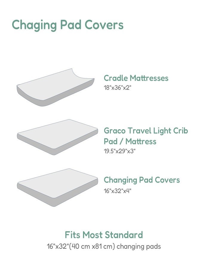 TotChill Extra Stretchy Changing Pad Cover, Ultra Soft Premium Jersey Knit Changing Pad Sheets, Unisex for Boys Girls, Fits All Standard Changing Tables/Dresser Tops - 2 Pack - Image 5