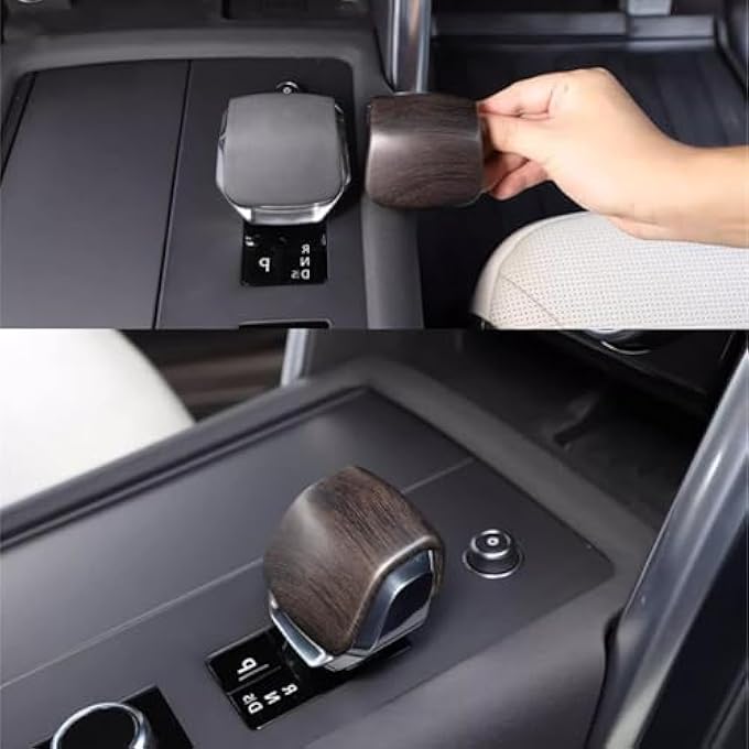 ريحني تجهيزات داخلية جديدة لغطاء مقبض ناقل الحركة المركزي تناسب لاند روفر ديسكفري رينج روفر سبورت فيلار 2022 2023 2024 2025 بنمط الحبوب - Image 1