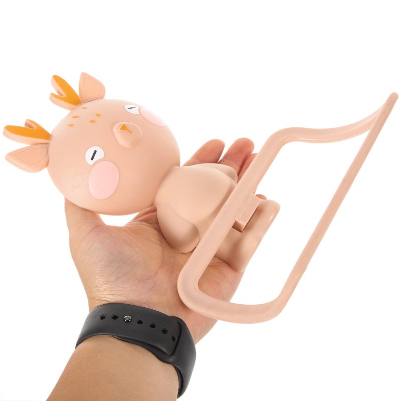Cartoon Elk Wall Mounted Towel Ring Holder No Drilling Installation For Bathroom - Image 5