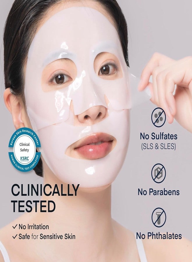 TEREZ & HONOR Collagen Face Mask & Eye Patches Set - Korean Skincare Self Care for Wrinkles, Fine Lines, Pores, Elasticity, Eye Puffiness, Dark Circles - Deep Hydrating, Firming, Glowing Hydrogel - Image 3