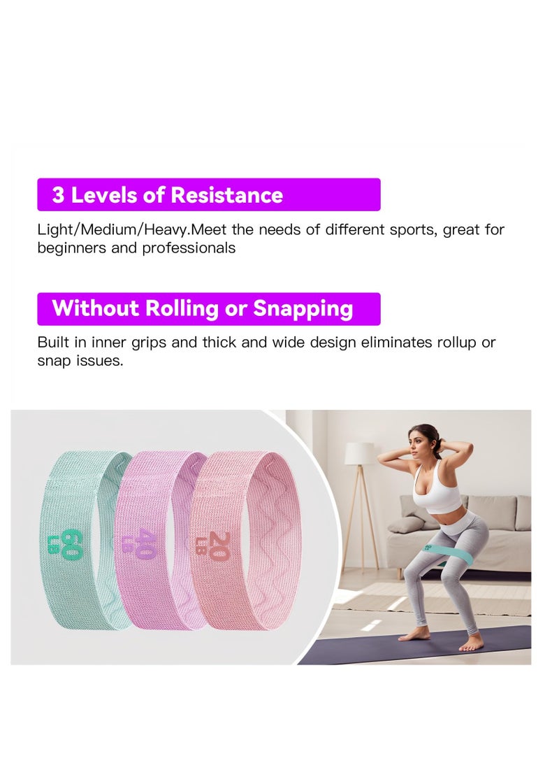 Cuken Resistance Bands for Exercise, Exercise band for Sport Workout Elastic band,Non Slip Stretching Bands - Image 3