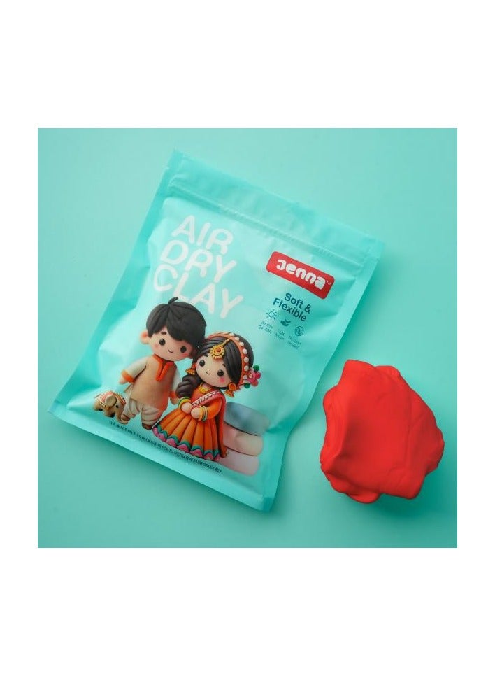 Jenna Air Dry Clay – Red 300g