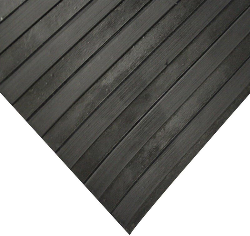 Rubber-Cal حصيرة أرضية مطاطية مموجة ذات أضلاع عريضة - بسماكة 1/8" x 3 قدم x 1.5 قدم - Image 2