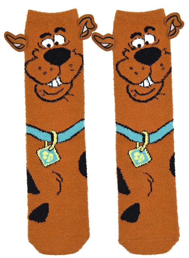 هونغيوان جوارب هايب سكوبي دو كاملة الشخصيات، ناعمة ودافئة، مزينة بآذان مطرزة - Image 1