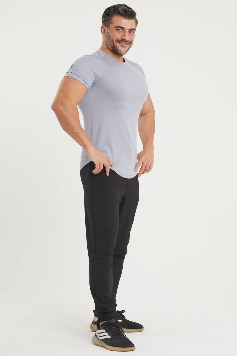 جيموولف Men's Sports Tracksuit | Black | Workout Pants | Energy Series