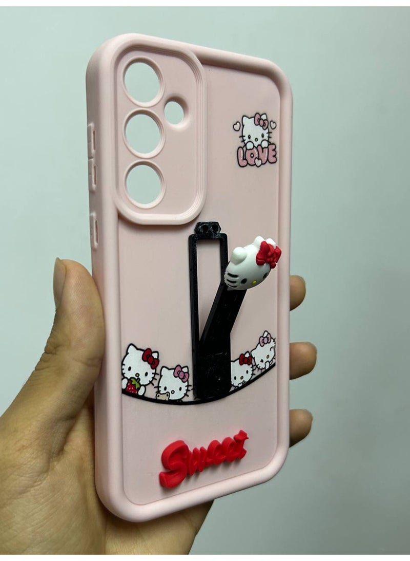 جراب خلفي بتصميم كرتوني جديد عليه كلمه Sweet متوافق مع هاتف Samsung A35 - Image 2