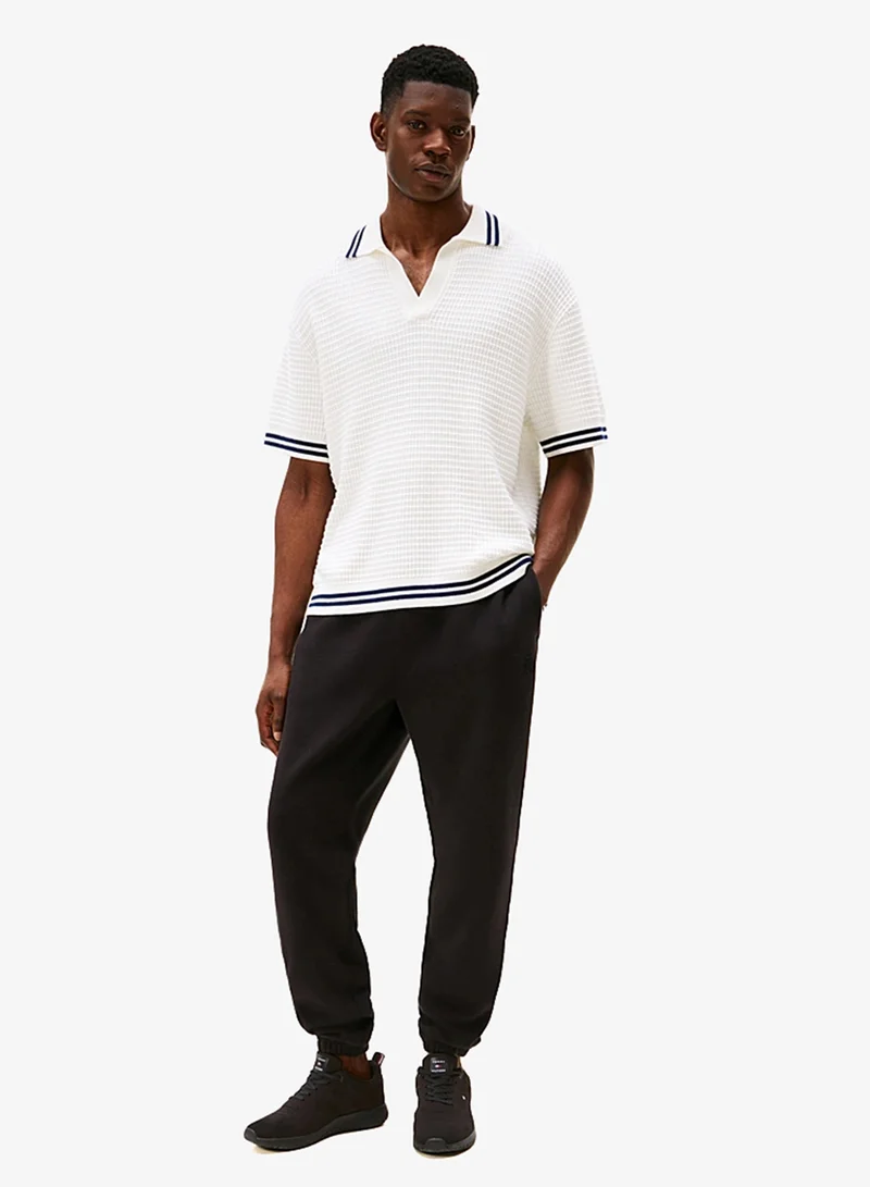 TOMMY HILFIGER black Signature Knitted Trainers for Men | Best Price UAE