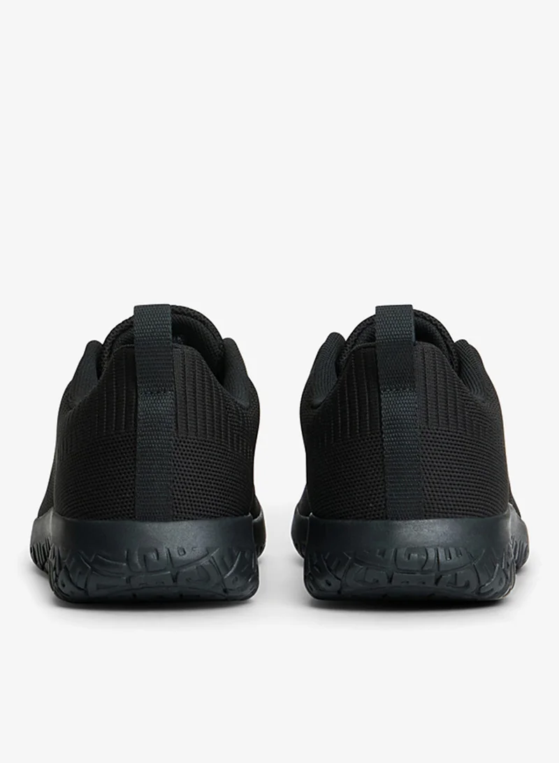TOMMY HILFIGER black Signature Knitted Trainers for Men | Best Price UAE
