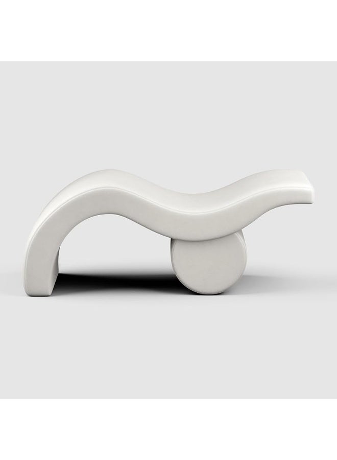 Poppins Home Poppins HOME S-Shaped Clinical Sofa Bench (White)  - Image 1