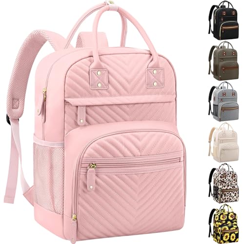 Tenot Diaper Bag Backpack Tote for Women Large Capacity Baby Bag with Insulated Pockets Multifunctional Diaper Bags For Baby Girl Boy Waterproof Baby Bags For Boys Girls Maternity Bag Baby Pink - Image 1