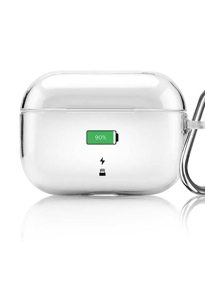 Stylizedd Classic Clear printed Case for Apple AirPods Pro 2nd Generation Thin Transparent Cover [Designed for Apple AirPods Pro 2nd Generation] - Battery Charging  - Image 1