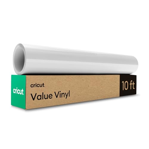 Cricut® Value Permanent Vinyl, White (12 in x 10 ft) - Image 1