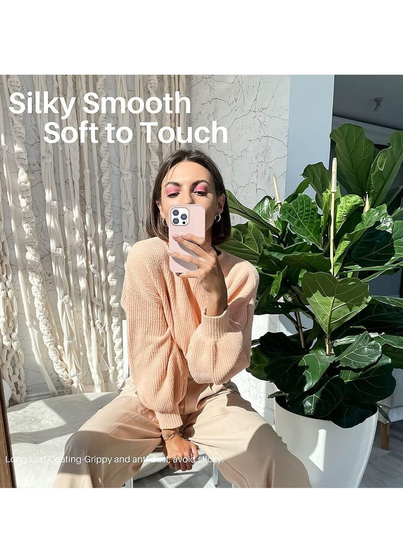 Case/Cover Premium Silicone Protective Case for iPhone 13/13 Pro /13 Pro Max Hard Silicone Shell Soft Microfiber Liner Cushion Cover Thin Full Body Protective (Pink, iPhone 13 Pro) - Image 5